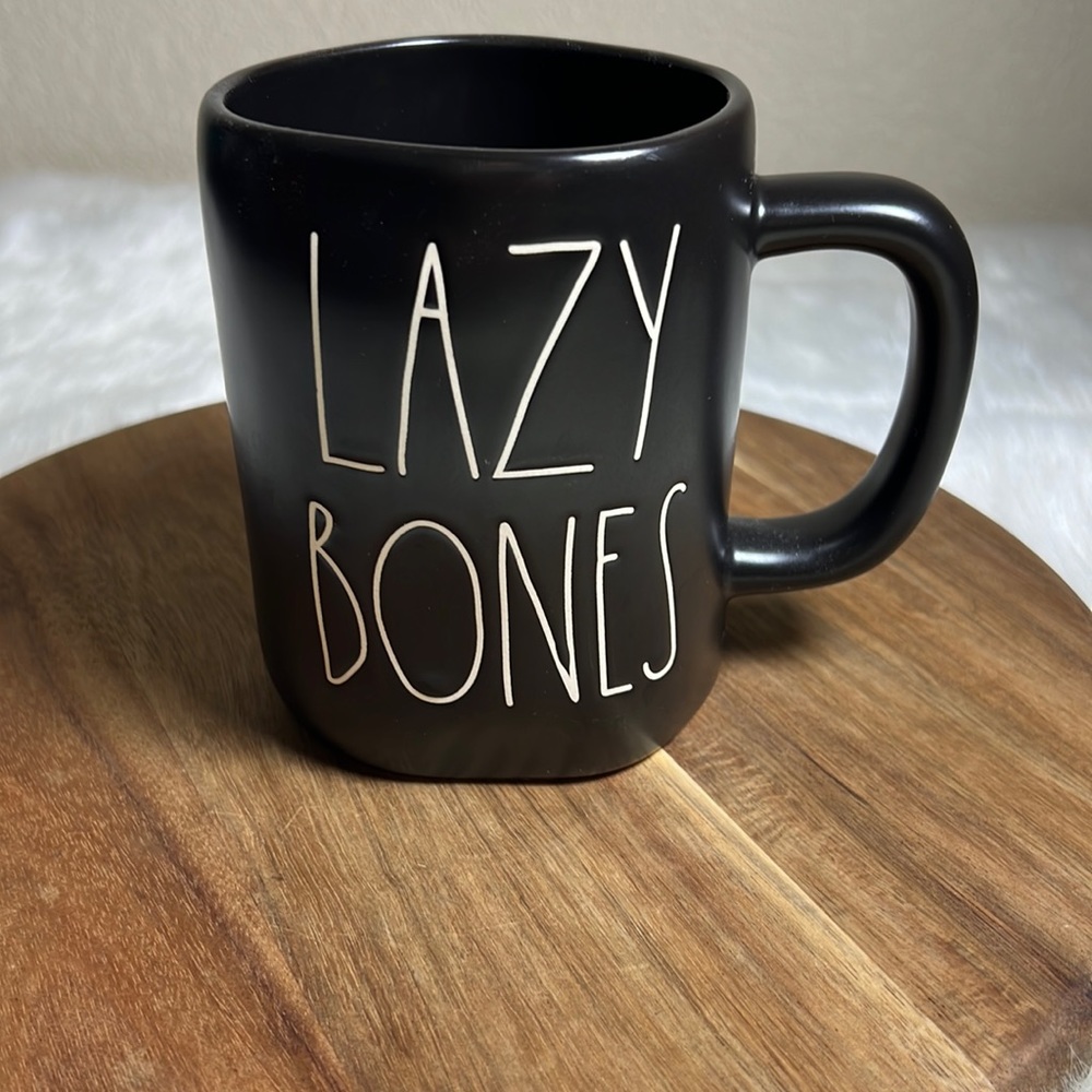 Rae Dunn Lazy Bones Coffee Mug NWOT